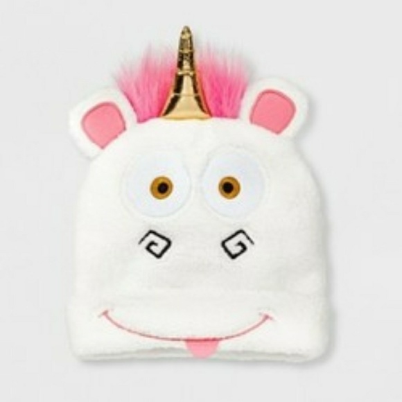 Universal Other - Girls Despicable Me Fluffy Unicorn 3D Beanie